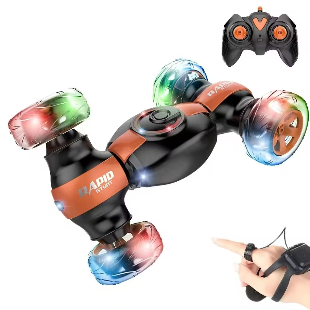Multi Functional RC Stunt with Black Watch Rapid Stunt Green/ Orange