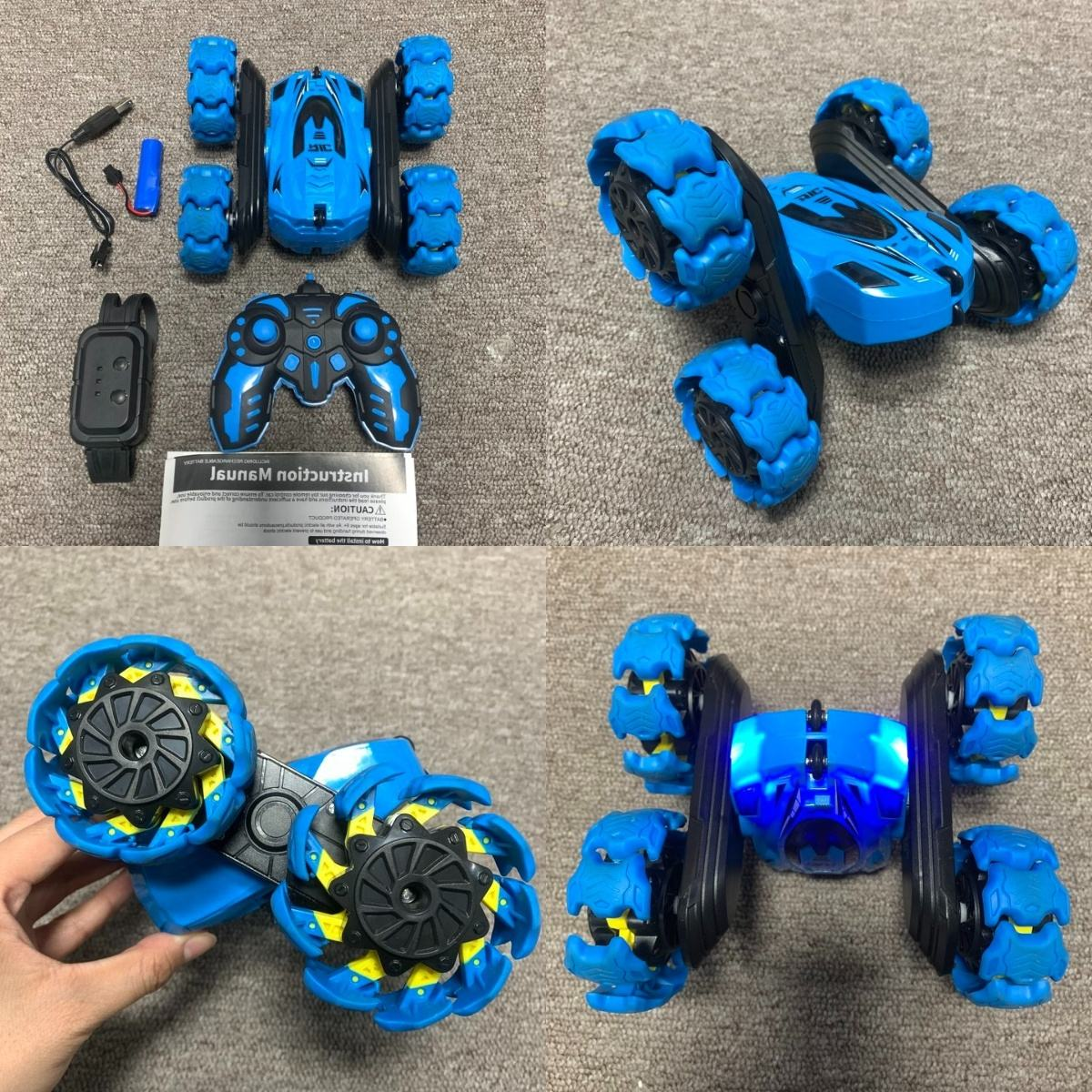 RC Stunt Car Double Side Roll (hand  remote control+gravity induction  watch)