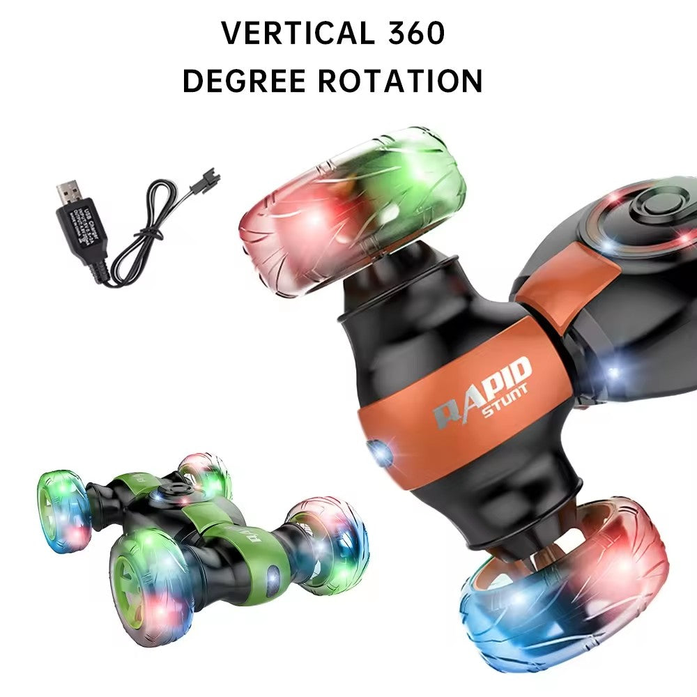 Multi Functional RC Stunt with Black Watch Rapid Stunt Green/ Orange