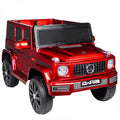 AMG Mercedes UTV Luxury Ride on Car 12 Volts 380 4x 4 Motor 2 Seater Red Painted  Leather Seats Birthday Gift Christmas Gift
