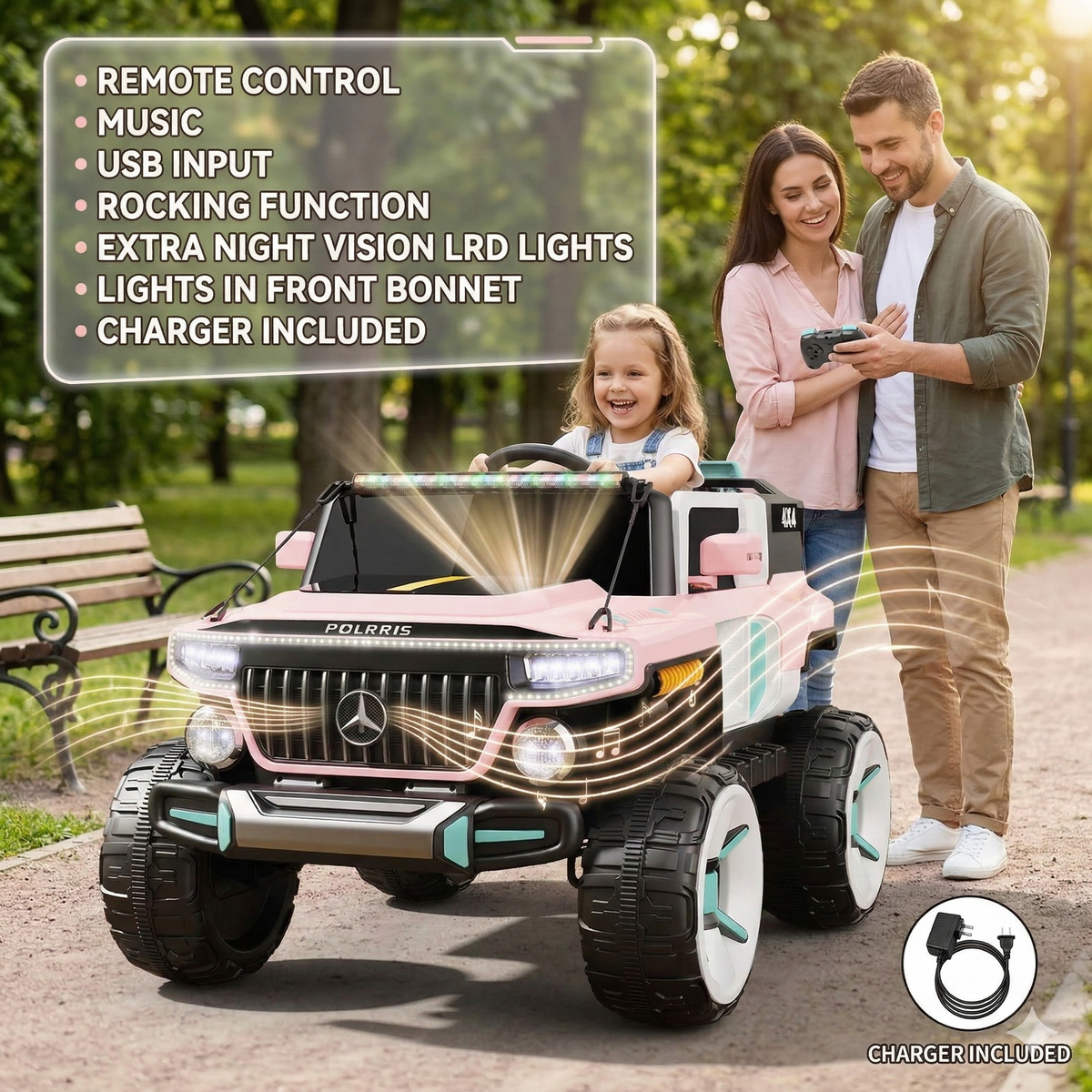 Best Buy Ride on Car UTV TRUCK four-wheel drive (550 motor × 4) Big Kids Birthday Gift Age 10 years