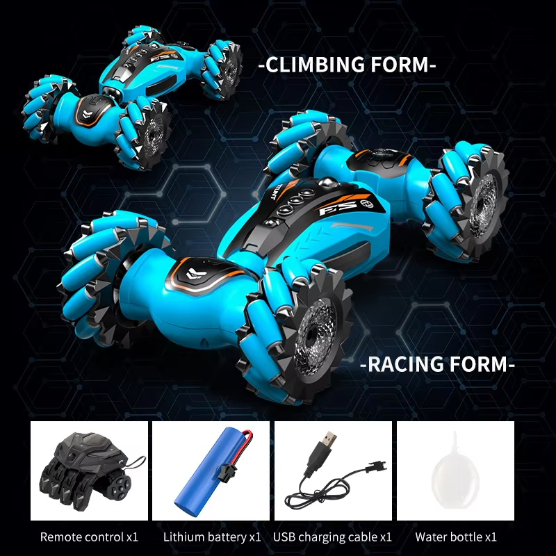 Multifunctional Racing Stunt Car Spray Function (Green/Orange/Blue) 6 + YEARS