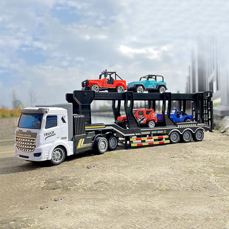 1：48 Scale  four function light Remote control double-decker transporter