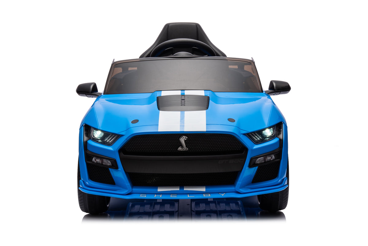 Ford Mustang Shelby GT500 Licensed Ride on Car with 2.4G Remote Control Blue