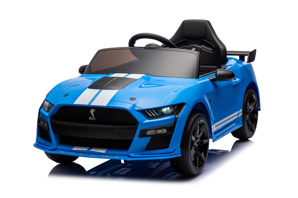 Ford Mustang Shelby GT500 Licensed Ride on Car with 2.4G Remote Control Blue