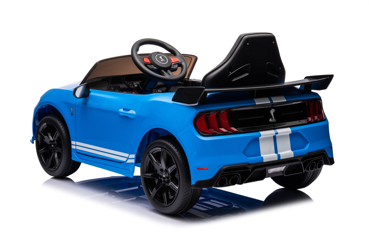Ford Mustang Shelby GT500 Licensed Ride on Car with 2.4G Remote Control Blue