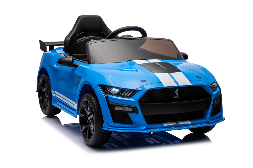 Ford Mustang Shelby GT500 Licensed Ride on Car with 2.4G Remote Control Blue