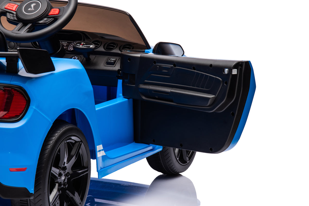 Ford Mustang Shelby GT500 Licensed Ride on Car with 2.4G Remote Control Blue