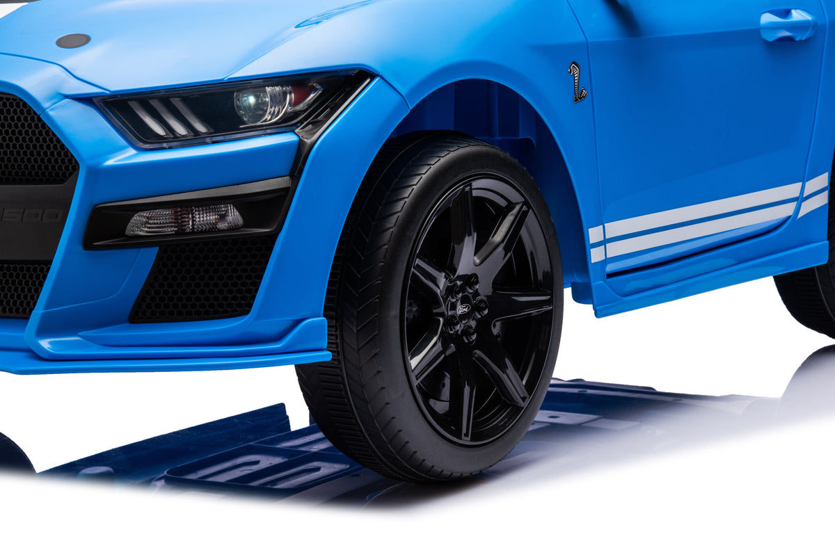 Ford Mustang Shelby GT500 Licensed Ride on Car with 2.4G Remote Control Blue
