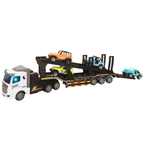 1：48 Scale  four function light Remote control double-decker transporter