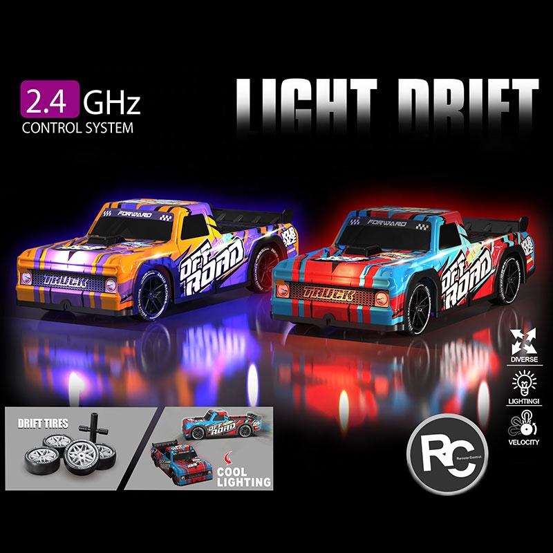 1:16  RC Drfit Stunt Car Red Orange Blue Colours