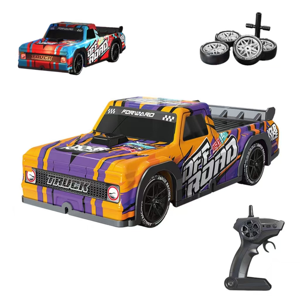 1:16  RC Drfit Stunt Car Red Orange Blue Colours