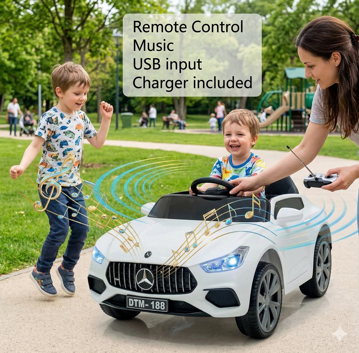 Mercedes Luxury Cedan Ride on Car  Four drive 12V 7 battery