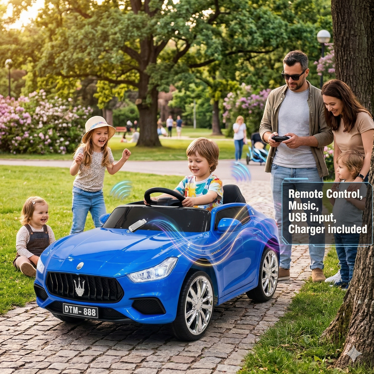 Maserati Luxury Sedan Ride on Car Four drive 12V 7 battery