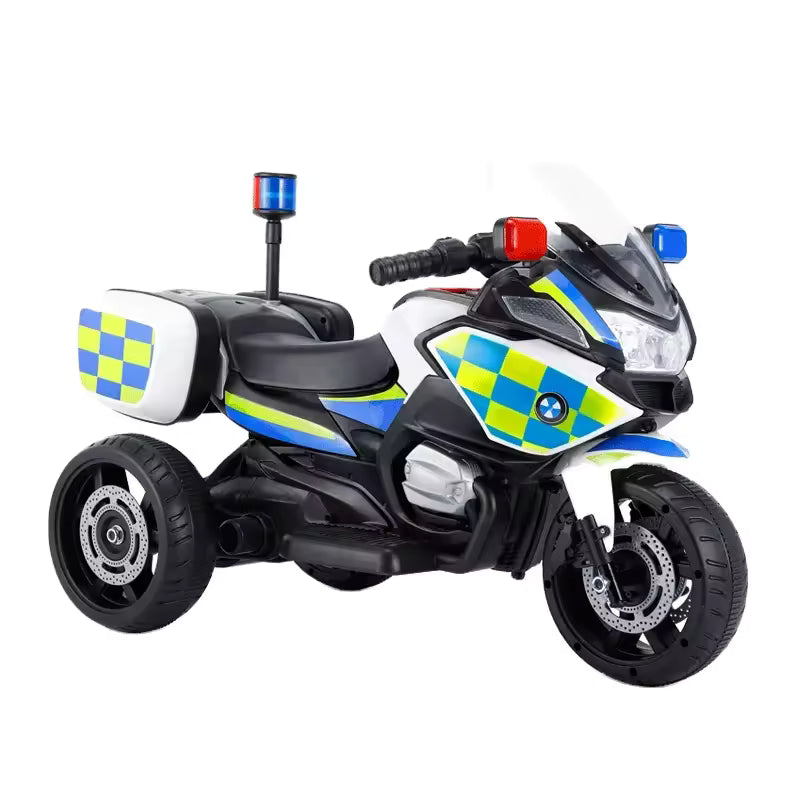 Police Three Wheel Kids Ride on Motorbike