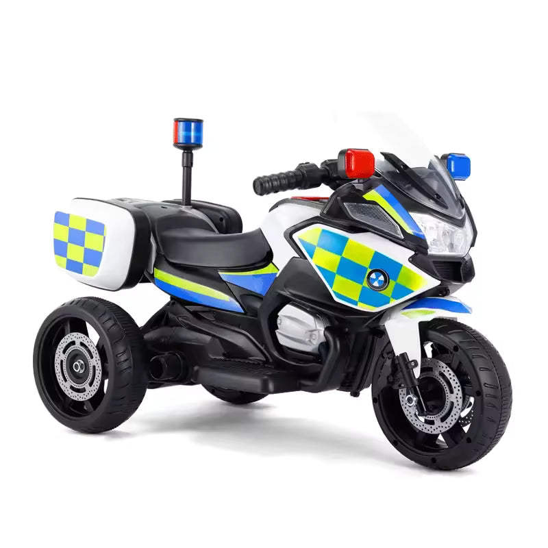 Police Three Wheel Kids Ride on Motorbike