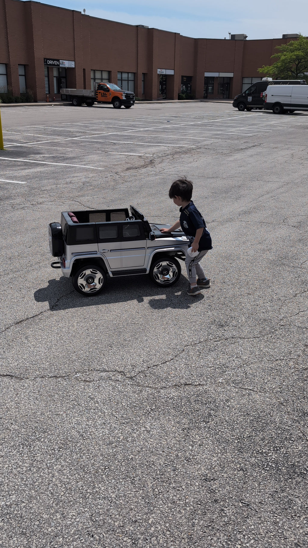 Mercedes EQ UTV with Fancy Lights Dual Drive Ride on Car 4x4